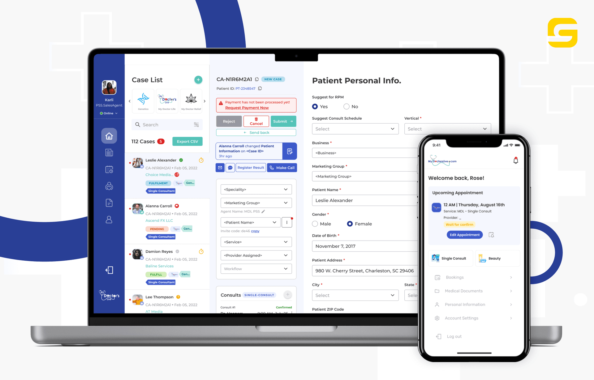 RCE administrative portal